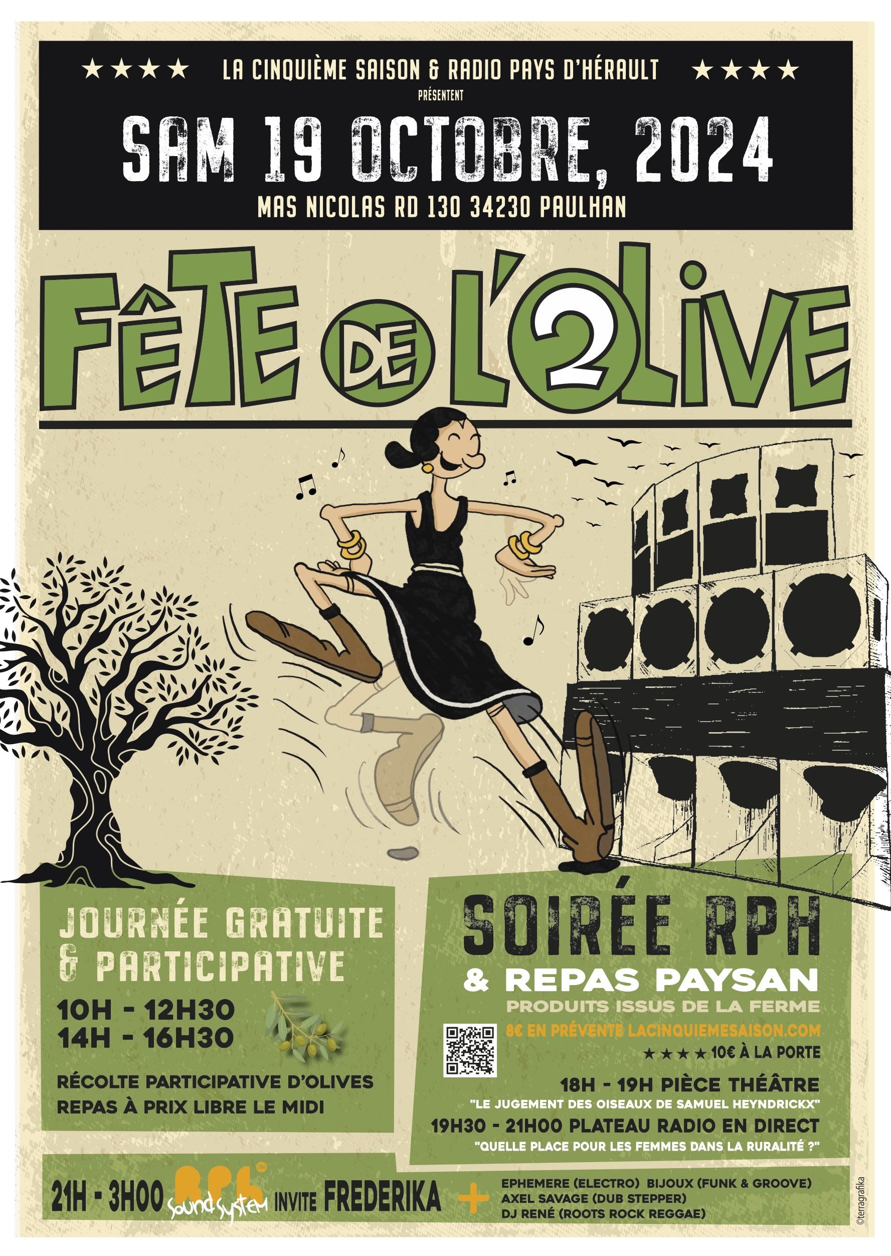 fete olive 2024 herault concert Paulhan